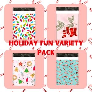 10x13 qty 20 Holiday Variety Pack Poly Mailers